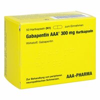 Gabapentin AAA 300mg Hartkapseln, 50 Stk., Aaa - Pharma GmbH