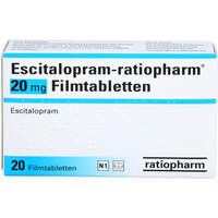 Escitalopram-ratiopharm 20 mg Filmtabletten, 20 Stk., ratiopharm GmbH