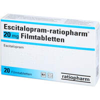 Escitalopram-ratiopharm 20 mg Filmtabletten, 20 Stk., ratiopharm GmbH