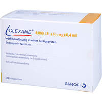 CLEXANE 4.000 I.E. 40 mg/0.4 ml ILO i.e. Fer, 20 st, Orifarm GmbH