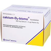 Calcium-D3-biomo Kautabletten 500+D, 100 st, Biomo Pharma GmbH