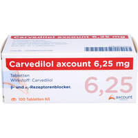 Carvedilol axcount 6.25mg, 100 st, Axcount Generika GmbH
