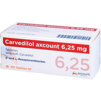 Carvedilol axcount 6.25mg, 100 st, Axcount Generika GmbH