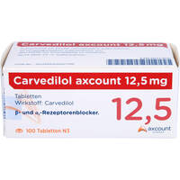 Carvedilol axcount 12.5 mg, 100 st, Axcount Generika GmbH