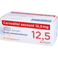 Carvedilol axcount 12.5 mg, 100 st, Axcount Generika GmbH