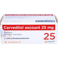 Carvedilol axcount 25mg, 100 st, Axcount Generika GmbH