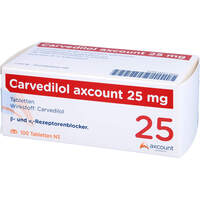Carvedilol axcount 25mg, 100 st, Axcount Generika GmbH