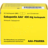Gabapentin AAA 400mg Hartkapseln, 50 Stk., Aaa - Pharma GmbH
