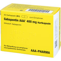 Gabapentin AAA 400mg Hartkapseln, 50 Stk., Aaa - Pharma GmbH