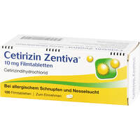 Cetirizin Zentiva 10 mg Filmtabletten, 100 st, Zentiva Pharma GmbH