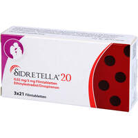 Sidretella 20 0.02mg/3mg Filmtabletten, 3x21 Stk., Zentiva Pharma GmbH