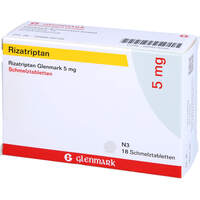 Rizatriptan Glenmark 5 mg Schmelztabletten, 18 Stk., Glenmark Arzneimittel GmbH
