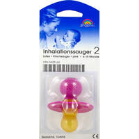 Sauger Inhalation Kirsche 6-18M pink, 1 st, Büttner-Frank GmbH