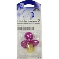 Sauger Inhalation Kirsche 6-18M pink, 1 st, Büttner-Frank GmbH