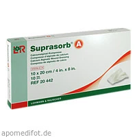 Suprasorb A Ca-Alginatkompresse 10x20cm, 10 Stück, Lohmann & Rauscher GmbH & Co. KG