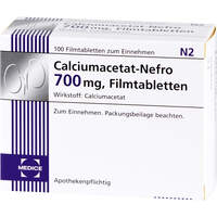 Calciumacetat-Nefro 700mg, 100 st, Medice Arzneimittel P&uuml;tter GmbH & Co. KG