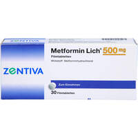 Metformin Lich 500mg, 30 Stk., Zentiva Pharma GmbH