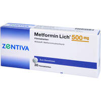 Metformin Lich 500mg, 30 Stk., Zentiva Pharma GmbH