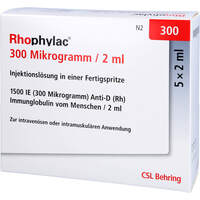RHOPHYLAC 300 FERTIGSPR., 5x2 ml, Csl Behring GmbH