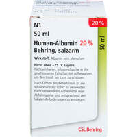HUMAN ALBUMIN BEHRING 20%, 50 ml, Csl Behring GmbH