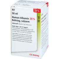 HUMAN ALBUMIN BEHRING 20%, 50 ml, Csl Behring GmbH
