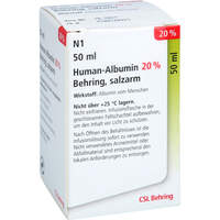 HUMAN ALBUMIN BEHRING 20%, 50 ml, Csl Behring GmbH