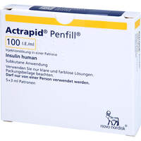 Actrapid Penfill 100I./ml Injekt.loesung in ZAM, 5x3 ml, Novo Nordisk Pharma GmbH