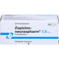 Zopiclon-neuraxpharm 7.5mg, 20 st, neuraxpharm Arzneimittel GmbH