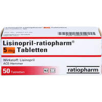 Lisinopril-ratiopharm 5mg Tabletten, 50 st, ratiopharm GmbH