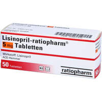 Lisinopril-ratiopharm 5mg Tabletten, 50 st, ratiopharm GmbH
