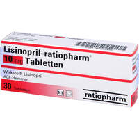 Lisinopril-ratiopharm 10mg Tabletten, 30 st, ratiopharm GmbH