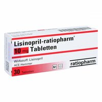 Lisinopril-ratiopharm 10mg Tabletten, 30 st, ratiopharm GmbH