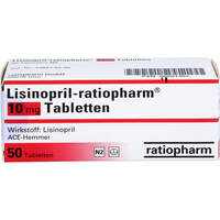 Lisinopril-ratiopharm 10mg Tabletten, 50 st, ratiopharm GmbH