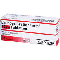 Lisinopril-ratiopharm 10mg Tabletten, 50 st, ratiopharm GmbH