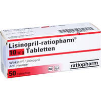 Lisinopril-ratiopharm 10mg Tabletten, 50 st, ratiopharm GmbH