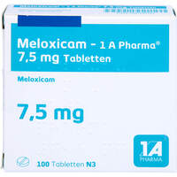 Meloxicam - 1 A Pharma 7.5mg Tabletten, 100 st, 1 A Pharma GmbH