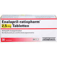 Enalapril-Ratiopharm 2.5mg Tabletten, 30 st, ratiopharm GmbH
