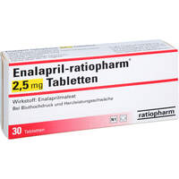 Enalapril-Ratiopharm 2.5mg Tabletten, 30 st, ratiopharm GmbH