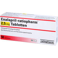 Enalapril-Ratiopharm 2.5mg Tabletten, 50 st, ratiopharm GmbH
