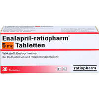 Enalapril-ratiopharm 5mg Tabletten, 30 st, ratiopharm GmbH