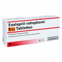 Enalapril-ratiopharm 5mg Tabletten, 30 st, ratiopharm GmbH