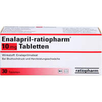 Enalapril-ratiopharm 10mg Tabletten, 30 Stk., ratiopharm GmbH