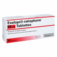 Enalapril-ratiopharm 10mg Tabletten, 30 Stk., ratiopharm GmbH