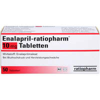 Enalapril-ratiopharm 10mg Tabletten, 50 st, ratiopharm GmbH