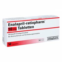 Enalapril-ratiopharm 10mg Tabletten, 50 st, ratiopharm GmbH