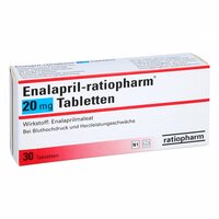 Enalapril-ratiopharm 20mg Tabletten, 30 st, ratiopharm GmbH