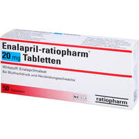 Enalapril-ratiopharm 20mg Tabletten, 50 st, ratiopharm GmbH