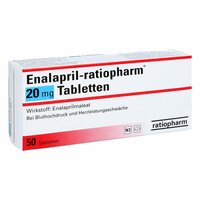 Enalapril-ratiopharm 20mg Tabletten, 50 st, ratiopharm GmbH