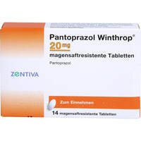 Pantoprazol Winthrop 20mg magensaftresistente Tab, 14 st, Zentiva Pharma GmbH