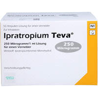 Ipratropium Teva 250 Mikrogr./1ml Lösg.f.e.Verneb., 50x1 ml, TEVA GmbH